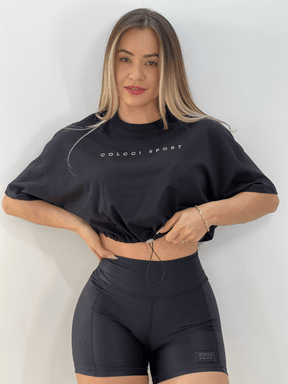 Conjunto Cropped e Bermuda Colcci
